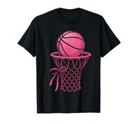 Cute Coquette Basketball Aesthetic Pink Hoop Style Camiseta