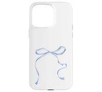 Cute Coquette Blue Bow Aesthetic Girl Women Pattern Decor Carcasa para iPhone 15 Pro MAX