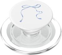 Cute Coquette Blue Bow Aesthetic Girl Women Pattern Decor PopSockets PopGrip para MagSafe