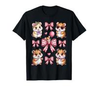 Cute Coquette Bow Capybara Pastel Aesthetic Art Camiseta