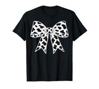 Cute Coquette Bow Cowprint Cow Pattern for Womens and Girls Camiseta gráfica económica