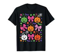 Cute Coquette Bow Pumpkin Boo Scary Halloween Spooky Season Camiseta