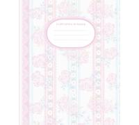 Cute Coquette Composition Notebook College Ruled: Preppy Aesthetic Pastel Pink and Blue Vintage Botanical Floral Journal for School, College, Office and Work