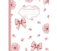 Cute Coquette Notebook with Pink Bows and Pastel Vibes: Aesthetic College Ruled Journal for Girls, Teens & Kids | 8x10 Girly School Supplies | Y2K Softcore Style