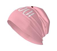 Cute Corgi Dog I Love You Pink Hat Adult Skull Cap Warm Slouchy Knit Hat Headwear Regalo Creativo para Hombres y Mujeres