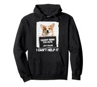 Cute Corgi Mugshot Atrapado Siendo Demasiado Lindo no Puedo ayudarlo Sudadera con Capucha