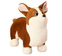 Cute Corgi Plush Dog, Realistic Stuffed Animal For Kids, Soft Cotton Toy In 23x15x5cm, 35x20x7.5cm Or 45x22x10cm, Vacuum Packed Single Doll, Adorable Decorative Soft Toy For Children's Room Playtime
