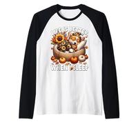 Cute Corgi Puppy For Women Men and Kids Funny Autumn Sleep Camiseta Manga Raglan