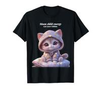 Cute Cosmic Cat Moon Child Energy Camiseta