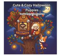 Cute & Cosy Halloween Puppies: Cosy Everyday Life Adventures of Friends: A Kawaii Halloween Colouring Book for Kids Ages 4-10 Featuring Adorable Puppy ... Candy, Friendly Ghosts, and Cosy Fall Fun