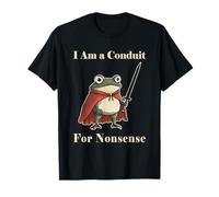 Cute Cottagecore Conduit For Nonsense Grumpy Japanese Frog Camiseta
