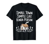 Cute Cottagecore Town Pueblo Familiar Ama de casa Vida Mujeres Camiseta