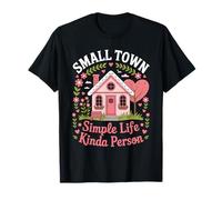 Cute Cottagecore Town Pueblo Familiar Ama de casa Vida Mujeres Camiseta