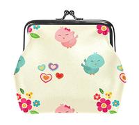 Cute Couple Bird Valentine Pattern Monederos Carteras Vintage Bolsas para Regalo