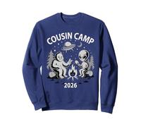 Cute Cousin Camp 2026 Alien Bigfoot Family Cruise Tripulation Sudadera