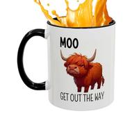 Cute Cow Coffee Mug, Heat Resistant Drinkware, Funny Cow Mug with Handle, Ceramic Novelty Mugs, Farm Style Mugs for Details, Tea Drink Cup for Women Kids Adults Juice Beer Wine Cafe Hotel Room