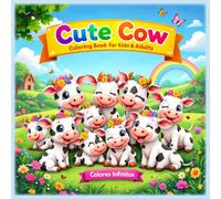 Cute Cow Coloring Book for Kids & Adults Vol.3: A New Collection of Cute Baby Cows, Lovely Farm Scenes, Flowers & Fun for Everyone (Cute Cow Coloring Adventure Series)