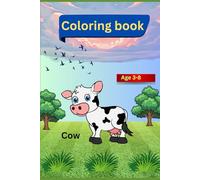 Cute Cow Coloring Book for Kids: Fun & Easy Farm Animal cow Coloring Pages for Boys and Girls Ages 3-8 | Big Simple Pictures for Toddlers and Preschoolers