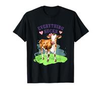 Cute Cow Everything Sucks Pastel Farm Camiseta