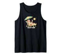 Cute Cow On The Beach Vacation Camiseta sin Mangas
