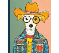 Cute Cowboy Dog Wide Ruled Composition Notebook for Kids, Boys, and Girls | 7.5 x 9.25 in | 110 Pages: Western Puppy Character Journal for School