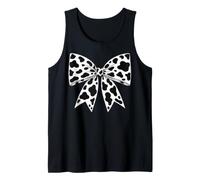 Cute Cowprint Coquette Bow Cow Pattern for Womens and Girls Camiseta sin Mangas