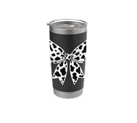 Cute Cowprint Coquette Bow Cow Pattern for Womens and Girls Vaso térmico de acero inoxidable de doble pared