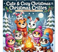 Cute & Cozy Christmas Critters : Coloring Book for Adults & Teens Featuring Warm & Fuzzy Festive Holiday Winter Scenes and Holiday Cheer!: Adorable ... Santa, and Snowy Fun for Teens and Adults!