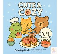Cute & Cozy Coloring Book: Ausmalbuch für Erwachsene & Teenager - Süße Tiermotive für deine entspannte Auszeit (Cozy Coloring Books)