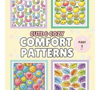 Cute & Cozy Comfort Patterns p2.: Bold and Easy Coloring Book for Adults |40 Simple, Comfy, Cute Aesthetic Designs for Stress Relief and Relaxation