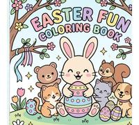 Cute & Cozy Easter Coloring Book for Kids Ages 4-8: Kawaii Animals, Eggs, Baskets & Relaxing Spring Scenes: Fun and Easy Easter Designs with Bunny, ... Dog & Adorable Decorations for Boys and Girls