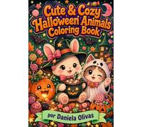 Cute & Cozy Halloween Animals Coloring Book