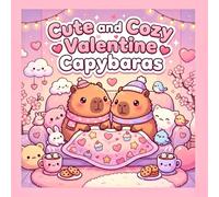 Cute & Cozy Valentine Capybaras: A Bold & Easy Valentine’s Day Coloring Book for Teens and Adults