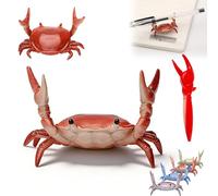 Cute Crab-Shaped Pen Holder, 2026 New Desk Crab Pen Holder, Weightlifting Crabs Desk Pens Stand, Mini Realistic Crabs Pencil Holders, for Office Workspace Study Home Tabletop (A)