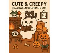 Cute & Creepy Halloween Coloring Book: Cozy Ghosts, Pumpkins, Witches & Cats: 50+ Cozy Halloween Pages • Ghosts, Pumpkins, Witches & Cats • Cute & Relaxing Designs