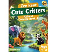 Cute Critters: Jungle Animal Coloring Adventure Cover (coloring book)