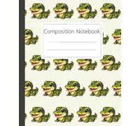 Cute Crocodile Composition Notebook: Adorable Reptile Journal for Kids and Animal Lovers: Fun Alligator Diary and Sketchbook for School, Home, or Creative Writing Adventures