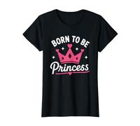 Cute Crown Inspirational Quote Girls Born To Be Princess Camiseta