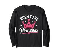 Cute Crown Inspirational Quote Girls Born To Be Princess Manga Larga
