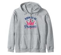 Cute Crown Inspirational Quote Girls Born To Be Princess Sudadera con Capucha