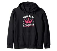 Cute Crown Inspirational Quote Girls Born To Be Princess Sudadera con Capucha