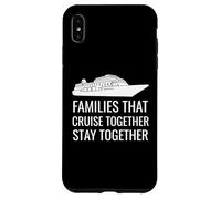Cute Cruise Together Stay Together Family Boat Vacation Carcasa para iPhone XS MAX