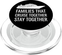 Cute Cruise Together Stay Together Family Boat Vacation PopSockets PopGrip para MagSafe