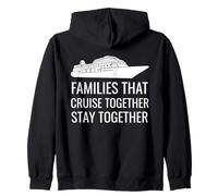 Cute Cruise Together Stay Together Family Boat Vacation Sudadera con Capucha