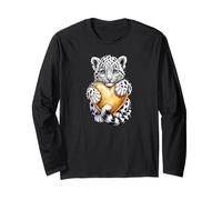 Cute Cub Bengal Tiger Design Growling Wild Animal Manga Larga