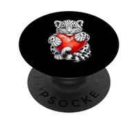 Cute Cub Bengal Tiger Design Growling Wild Animal PopSockets PopGrip Adhesivo