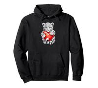 Cute Cub Bengal Tiger Design Growling Wild Animal Sudadera con Capucha