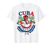 Cute Cuban Girl Cuba Traditional Dance Flowers Latina Camiseta