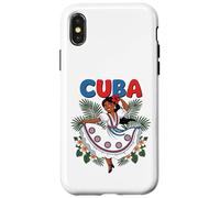 Cute Cuban Girl Cuba Traditional Dance Flowers Latina Carcasa para iPhone X/XS