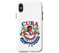 Cute Cuban Girl Cuba Traditional Dance Flowers Latina Carcasa para iPhone X/XS